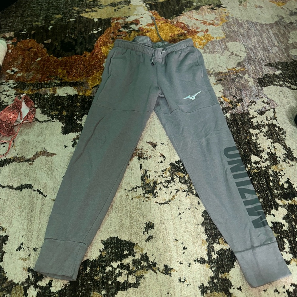Mizuno gray Joggers with Logo